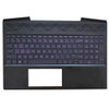 Laptop PalmRest&Keyboard For HP Pavilion Gaming 15-CX0000 L20672-001 with purple backlit United States US Black