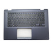 Laptop PalmRest&keyboard For ASUS Vivobook Flip 14 TP412FA TP412FAC J412FA J412UA Dark Blue Top Case Black Latin America LA Keyboard