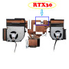 Used Laptop CPU GPU FAN&Heatsink For CLEVO X170KN X170KM X170KM-G RTX30 BS6812MS-U4N BS5812HS-U4P BS6812MS U4N BS5812HS U4P 4PIN New
