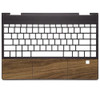 Laptop PalmRest For HP for ENVY X360 13-AR0000 13Z-AR000 with touchpad no keyboard wood grain version Brown