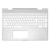 Laptop PalmRest For HP Envy X360 15-CN0000 without keyboard Big Enter Key UK Layout Silver New