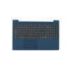 Laptop PalmRest&keyboard For Lenovo Ideapad 5-15IIL05 5-15ARE05 5-15ITL05 English US 5CB0X56209 With Backlight FingerPrint Blue New