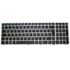 Laptop Keyboard For Ekimia Polar 1 Germany GR With Silver Frame Without Backlit New