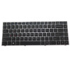 Black Laptop Backlit Keyboard For 한성컴퓨터 For Hansung TFG134 English US With Grey Frame New
