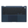 Laptop PalmRest&keyboard For Samsung NP950QDB 950QDB BA97-12306A English US Blue With Touchpad New