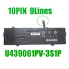 Laptop Battery U439061PV-3S1P PN1519 11.4V 3500MAH 39.9WH 10PIN 9Lines New