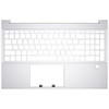 Laptop PalmRest For HP Pavilion 15-EH0000 15-EH1000 15-EH2000 15-EH3000 without keyboard with fingerprint top cover Silver
