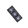 Cabinet Filter Multi-row Fan For ASIACOOL AS12025B12B9 Three Fans Black Mesh 12V New