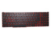 Laptop Monochrome Red Backlit Keyboard For ACER Nitro 5 AN515-31-547R AN515-31-561Q AN515-31-56CQ AN515-31-5793 Japanese JP Red Words New