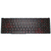 Laptop Monochrome Red Backlit Keyboard For ACER Nitro 5 AN515-46-R8NR NH.QGZEK.001 Japanese JP Black New