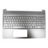 Laptop PalmRest&Keyboard For HP 15-DY0000 15-EF0000 15S-EQ0000 15S-FQ0000 M17185-051 with backlit no fingerprint reader French FR Silver New