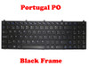 Laptop Keyboard For CLEVO B5100M B5120 B5121 B5123 B5125 B5130M B7110 B7130 C5100Q-C C5105-C C5500Q-C C5505-C E5120Q-C 5125-C E5128Q-C E7130 Portugal PO Without Frame/Black Frame
