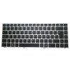 Laptop Keyboard For TUXEDO InfinityBook Pro 14 N141WU Black Spanish SP With Backlit With Silver Frame