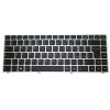 Laptop Keyboard For TUXEDO InfinityBook Pro 14 N141WU Black Italian IT With Backlit With Silver Frame