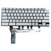 Laptop Keyboard For ASUS Chromebook C436 C436FA Without Frame United States US Native Silver With Backlit