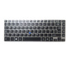 Laptop Keyboard For Toshiba Portege R30-A PT341C-00W00T PT341C-00X00T PT341C-00Y00T PT341C-01000T PT341C-02Q00T United Kingdom UK Black With Gray Frame With Backlit&Pointing New