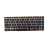 Laptop Monochrome Backlit Keyboard For CLEVO N130BU N130WU N130ZU N131BU N131WU N131ZU N140WU N140ZJ N140ZU N141CU N141WU N141ZU N230WU N232WU United States US With Brown Frame New