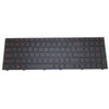 Laptop Red Backlit Keyboard With Red Words For BTO 15CL817 N850EZ English US Black With Black Frame New