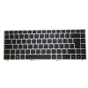 Laptop Backlit Keyboard For BTO U·BOOK 14CL76 14CL834 N141WU Arabic French ARFR Black With Silver Frame New