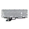 Laptop Keyboard For Alienware M17 R3 / M17 R4 0KT4FX KT4FX NSK-QUBBC Japanese JP JA White With 4-Zone RGB Backlit New
