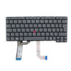 Laptop Keyboard For Lenovo ThinkPad X13 Gen 6 United Kingdom UK Gray With Backlit Without Frame New