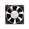 Cooling Fan PVA8025G12Q-PF00 DC12V 0.65A 4PIN New