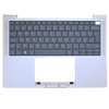 Laptop PalmRest&Keyboard For HP EliteBook 1040 G11 N98665-031 With Backlit United Kingdom UK Silver Used