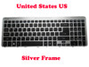 Laptop Keyboard For ACER M5-581 M3-581 V5-571 V5-531 Black US United States NK.I1717.0BD AEZRKR01010 9Z.NAGSQ.01D NSK-R3KBW Silver Frame And Backlit