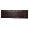 Black Used 99% New Laptop Backlit Keyboard Red Word For MSI GV62 7RC 7RD 7RE English US No Frame