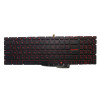 Black New Laptop Backlit Keyboard Red Word For MSI GL73 8RC 8RCS 8RD 8RE 8SC 8SD 8SDK 8SE 8SEK 8SF 9RC 9RCX 9SC 9SD 9SDK 9SE 9SK Hebrew HB No Frame