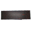 Black New Laptop Backlit Keyboard Red Word For MSI GL62M 7RC 7RD 7RDX 7RE 7REX English US No Frame