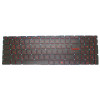 Black New Laptop Backlit Keyboard Red Word For MSI WS72 6QH 6QI 6QI161FD 6QJ16H21 Korean KR No Frame