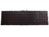 Black New Laptop No Backlit Keyboard Red Word For MSI Creator 17M A10 A10SD A10SE Farsi FS No Frame