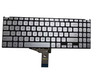 Laptop Keyboard For ASUS S509FA Silver Without Frame United States US With Backlit