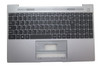 Laptop PalmRest&Keyboard For MEDION AKOYA E15308 MD63680 MD63850 Silver Top Case Black United Kingdom UK Keyboard