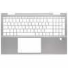 Laptop PalmRest For HP Pavilion x360 15-ER0000 non keyboard  With Fingerprint Cutout Silver New