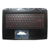 Used Laptop Black PalmRest&Keyboard For MSI GF63 WP65 WF65 3076R1C218S0B NSK-FDXBN 9Z.NEVBN.X0U Without Touchpad Red Word United Kingdom UK Monochrome Backlight