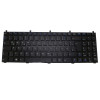 Laptop Without Backlit Keyboard For CLEVO X7200 X7201 German GR Black With Black Frame New