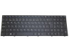 Laptop White Backlit Keyboard For Eluktronics N250JU Norwegian NOR Black With Frame New