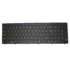Laptop Backlit Keyboard For Eluktronics N250JU Russian RU Black With Black Frame New