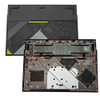 Laptop Bottom Case For ASUS ROG Strix SCAR 18 G814FM G814FP Gray Top Case With green rubber feet