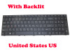 Laptop Keyboard For CLEVO N150RD1 N150RF1-G N150SC N150SD N150SCSD N151RD1 N151RF1-G N151SC N151SD N155RD1 N155RF1-G N155SC N155SD N155SCSD N170RD1 N170RF1-G N170SC N190SD United States US Black Frame And Backlit