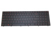 Laptop Keyboard For CLEVO N250 N250JU N250LU N251JU N251LU N250PU N251PU N252PU N250GU N252GU N250WU N251WU N252WU N250BU N251BU N252BU N750BU N751BU United States US With Black Frame And Red Backlit Red Mark 