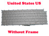 Laptop Keyboard For LG 15Z980 15ZD980 SG-90910-XUA SG-90910-XUA English US White Without Frame Gold Mark