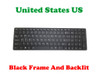 Laptop Keyboard For Gigabyte P57W V7 P57X V6 P57X V6-PC3D P57X V6-PC4D P57X V7 U35F English US With Black Frame And Backlit