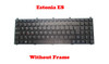 Laptop Keyboard For CLEVO M9800 MP-08J46EE-4302 6-8-X5100-390-1 Estonia ES Without Frame
