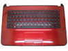 Laptop PalmRest&keyboard For HP 14-D000 747284-001 Red C Shell 1A32FTY00600G With Black Keyboard United States US