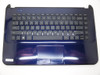 Laptop PalmRest&keyboard For HP 14-D000 Blue C Shell 749779-001 1A32HGR00600G With Black Keyboard United States US Scratches on the surface