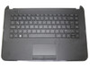 Laptop PalmRest&keyboard For HP 14-D000 Black C Shell 747282-161 550134Y00563-G With Black Keyboard Latin America LA Used