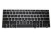 Laptop Keyboard For HP EliteBook 2170p SG-49420-XUA SN8111Z 705613-001 90.4RL07.E01 700680-001  With Pointing Stick With Silver Frame Black United States US
